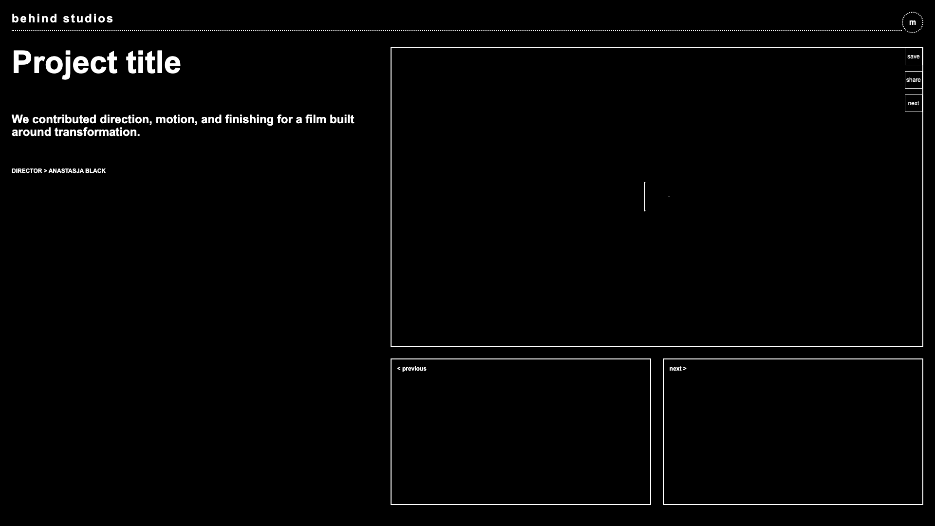 BEHIND STUDIOS Project Detail Desktop