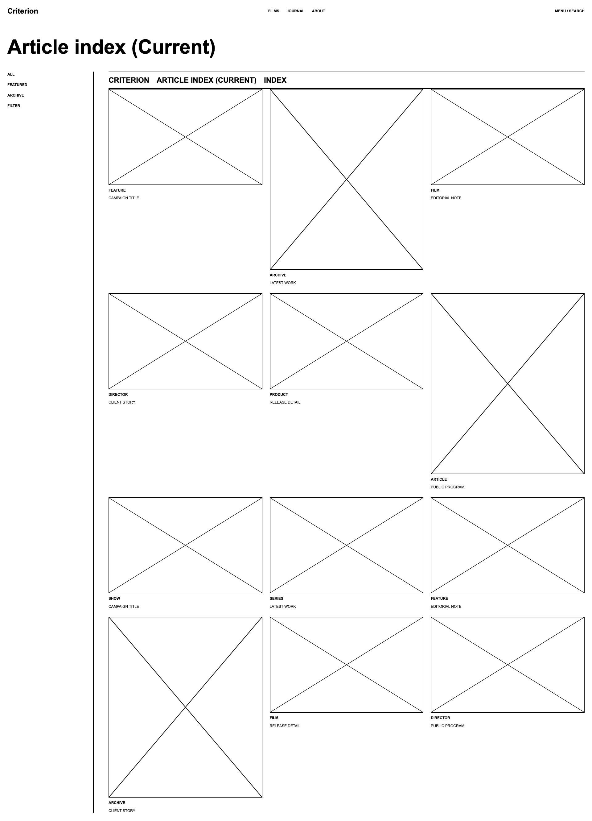 Criterion Article Index (Current) Desktop