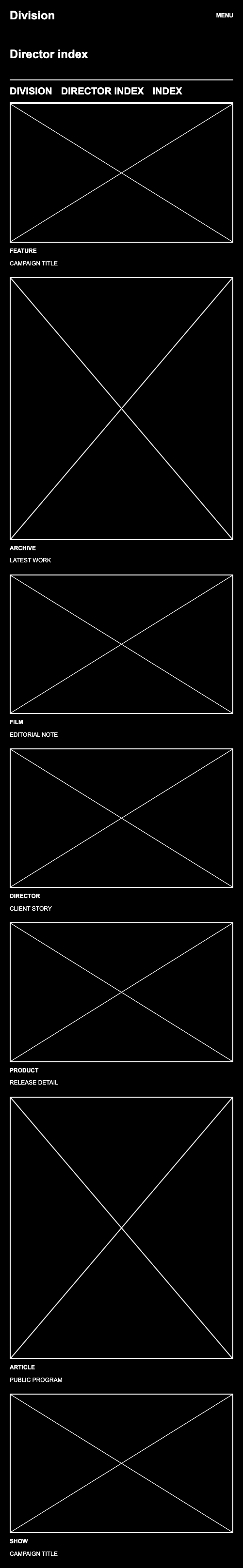 Division Director Index Mobile