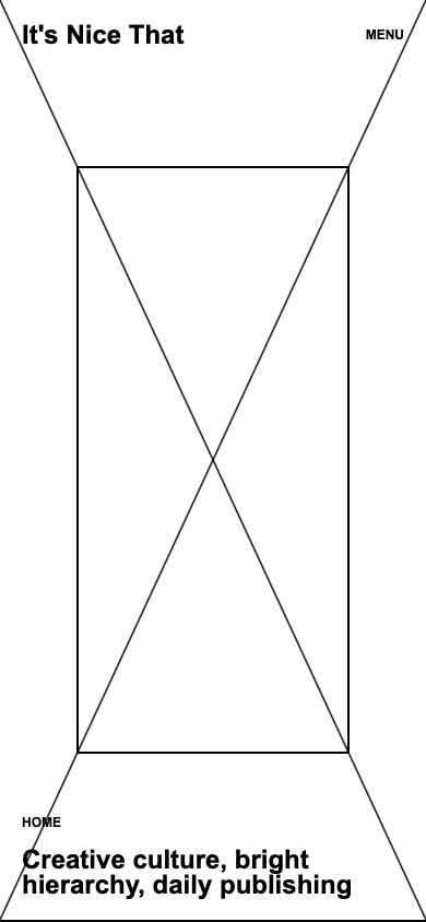 It's Nice That Home Mobile Fold