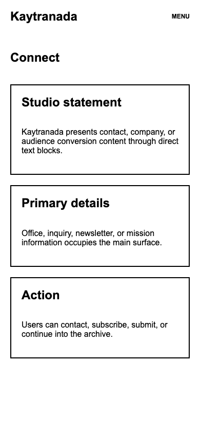 Kaytranada Connect Mobile