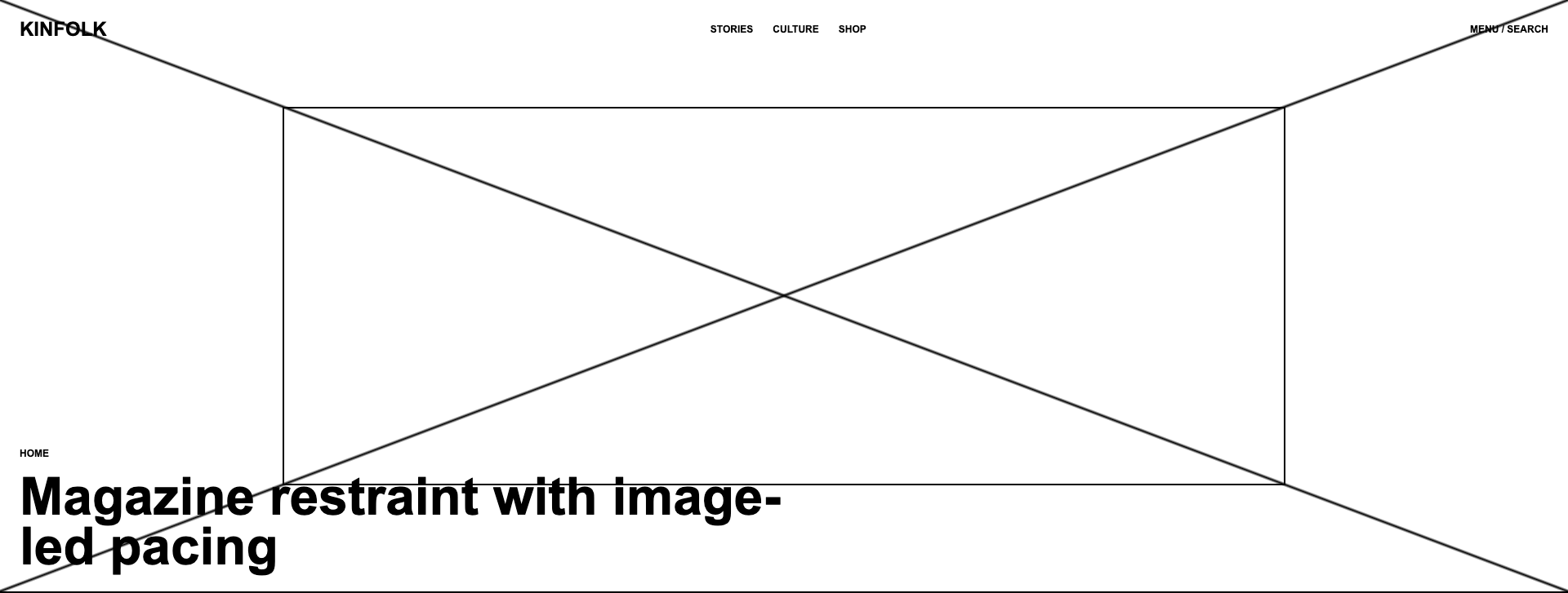 KINFOLK Home Desktop Fold