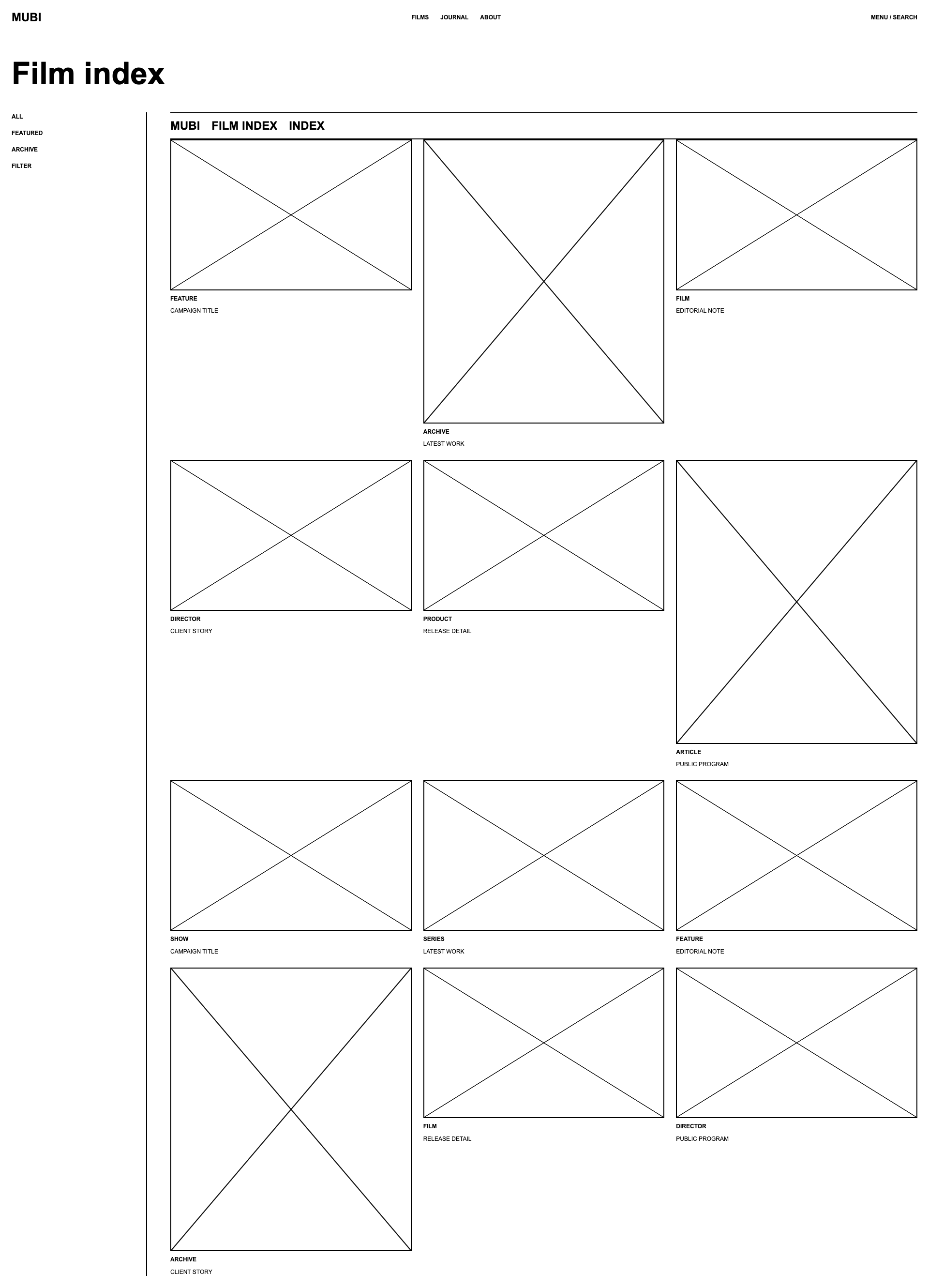 MUBI Film Index Desktop