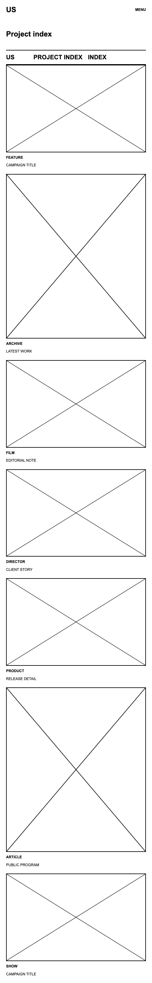 US Project Index Mobile